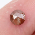 0.68Ct Natural Round Brilliant Cut Diamond Reddish-Brown Colored Diamond For Fine Jewelry Loose Stone