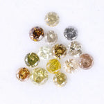 1.30 Ct Round Rose Cut Diamond Natural Loose Fancy Colored Diamond Use For Custom Jewerly