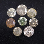 0.68 Ct Round Cut Diamond Fancy Colored Diamond Rose Cut Diamond Use For Jewerly