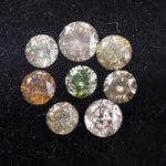 0.68 Ct Round Cut Diamond Fancy Colored Diamond Rose Cut Diamond Use For Jewerly