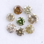 0.68 Ct Round Cut Diamond Fancy Colored Diamond Rose Cut Diamond Use For Jewerly