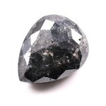 4.21 carat black pear cut Natural diamond loose stone with deep midnight color and brilliant faceting, ideal for engagement ring, pendant, or custom fine jewelry setting.