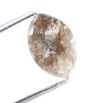 3.60 carat brown marquise cut natural diamond with elongated brilliant shape and rich warm tone, premium loose sustainable diamond for engagement ring or custom fine jewelry design.