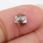 0.62Ct Natural Brown And Grey Colored Diamond Round Shaped Diamond For Custom Fine Jewelry