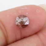 0.62Ct Natural Brown And Grey Colored Diamond Round Shaped Diamond For Custom Fine Jewelry