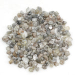 mixed color natural diamond chips showing varied raw uncut shapes for jewelry use
