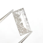 brown colour lab grown elongated baguette cut diamond lab grown pear diamond