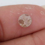 Fancy 1.25 ct grey white round cut natural diamond, salt and pepper inclusions, loose stone for custom engagement rings and bespoke fine jewelry designs