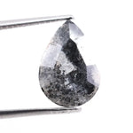 3.21 Ct Black Pear Cut Natural Diamond Loose Stone Ideal for Handmade Rings and Custom Jewelry Designs