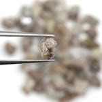mix color natural rough diamond pieces with uncut raw surfaces for custom jewelry