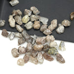 mix color natural rough diamond pieces with uncut raw surfaces for custom jewelry