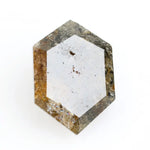 2.11 Ct brown natural hexagon cut diamond with warm tones and geometric shape for elegant modern luxury jewelry
