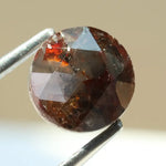 natural 0.75ct fancy round diamond brownish-colored diamond loose stone for custom fine jewelry