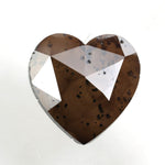 brown colour herat cut diamond necklace herat diamond drop earrings