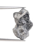 grey color what does uncut diamond look like