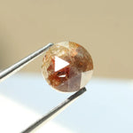 Natural Round Cut Diamond Elegant Tone Brown Colored Diamond For Custom Jewelry