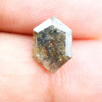 natural brown and Black diamond engagement ring and natural diamond