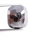 4.38 Ct Black Cushion Cut Natural Diamond Loose Premium Stone for Custom Jewelry and Engagement Ring Designs