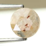 Fancy 1.25 ct grey white round cut natural diamond, salt and pepper inclusions, loose stone for custom engagement rings and bespoke fine jewelry designs