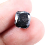 4.38 Ct Black Cushion Cut Natural Diamond Loose Premium Stone for Custom Jewelry and Engagement Ring Designs