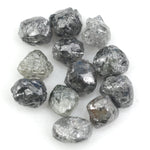 dark grey natural raw diamond lot for jewelry making