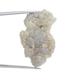 grey color raw diamond identification and raw cut diamond