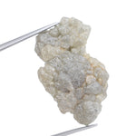 grey color raw diamond identification and raw cut diamond