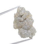 grey color raw diamond identification and raw cut diamond