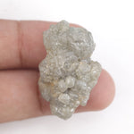grey color raw diamond identification and raw cut diamond