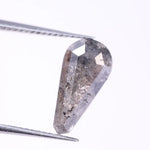 natural pear cut diamond, 2 ct pear diamond ring, salt pepper diamond ring, fancy grey diamond, antique pear diamond, and grey rough diamonds necklace.