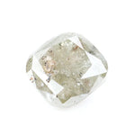 2.76 Ct cushion cut Grey natural diamond with brilliant sparkle and classic shape for luxury statement jewelry