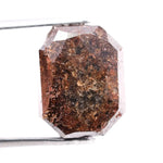 5.22 carat brown emerald cut natural diamond with elongated step cut facets, loose fancy brown diamond for custom engagement ring or luxury handcrafted fine jewelry design