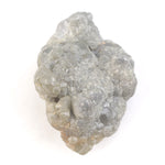 grey color raw uncut diamond engagement ring