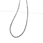 Raw black rondelle diamond beads uncut natural with smooth rondelle shape, ideal for artisan jewelry, handmade bracelets, and statement necklaces