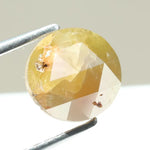 natural yellowish-grey colored diamond round brilliat cut diamond for fine jewelry loose stone