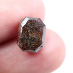 5.22 carat brown emerald cut natural diamond with elongated step cut facets, loose fancy brown diamond for custom engagement ring or luxury handcrafted fine jewelry design