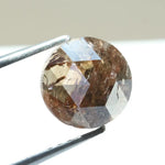 loose stone 1.60ct round rose cut diamond natural diamond brownish-grey diamond for fine jewelry