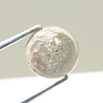 1.21ct Round Rose Cut Diamond Grey Colored Diamond Loose Stone For Fine Custom Jewelry