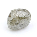 Natural raw diamond ring with rough diamond centerpiece.