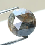1.53ct black - brown colored diamond round brilliant cut diamond loose stone use for custom jewelry