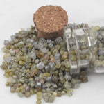 grey colour raw uncut diamond engagement ring