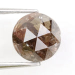 loose stone 1.60ct round rose cut diamond natural diamond brownish-grey diamond for fine jewelry