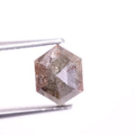 1.93 Ct natural brown diamond hexagon cut diamond, loose pear diamond, loose pink diamonds, december birthstone, july birthstone, loose raw diamonds.