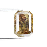 1.92 Ct emerald cut brown natural diamond with warm tone and sleek brilliance for timeless elegant jewelry