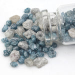 blue grey rough diamond loose uncut diamond lot