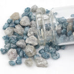 blue grey rough diamond loose uncut diamond lot