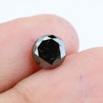 1.16 Carat Natural Black Diamond Round Cut Loose Gemstone, Ideal for Engagement Rings and Custom Jewelry
