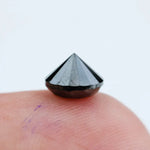 1.16 Carat Natural Black Diamond Round Cut Loose Gemstone, Ideal for Engagement Rings and Custom Jewelry