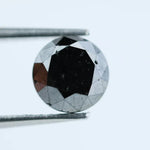 1.05 Ct Natural Black Diamond Round Cut Loose Gemstone for Rings, Pendants, and Custom Designer Jewelry