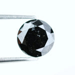 1.12 Ct Genuine Natural Black Diamond Round Cut Loose for Luxury Jewelry and Custom Engagement Rings